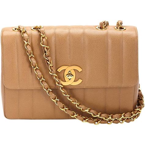 Chanel Vintage Caviar Vertical Quilt Jumbo Flap 